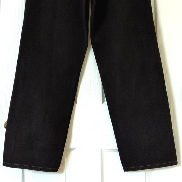 Lee 90's Vintage Classic High Waisted Relaxed Straight Leg Denim Jeans Black 16 - Picture 6 of 16
